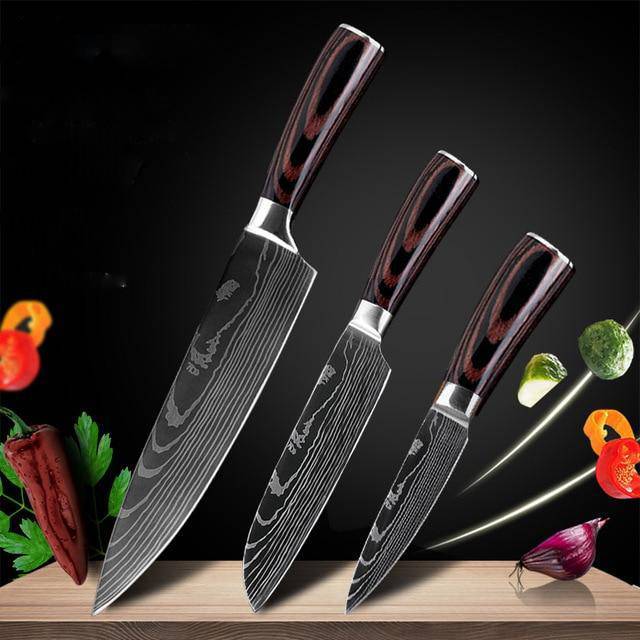 Professional Japanese Chef's Knife Sets — Premium 7Cr17 Stainless Steel Sets