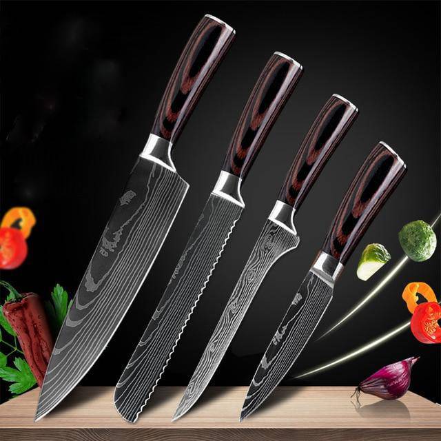 Professional Japanese Chef's Knife Sets — Premium 7Cr17 Stainless Steel Sets