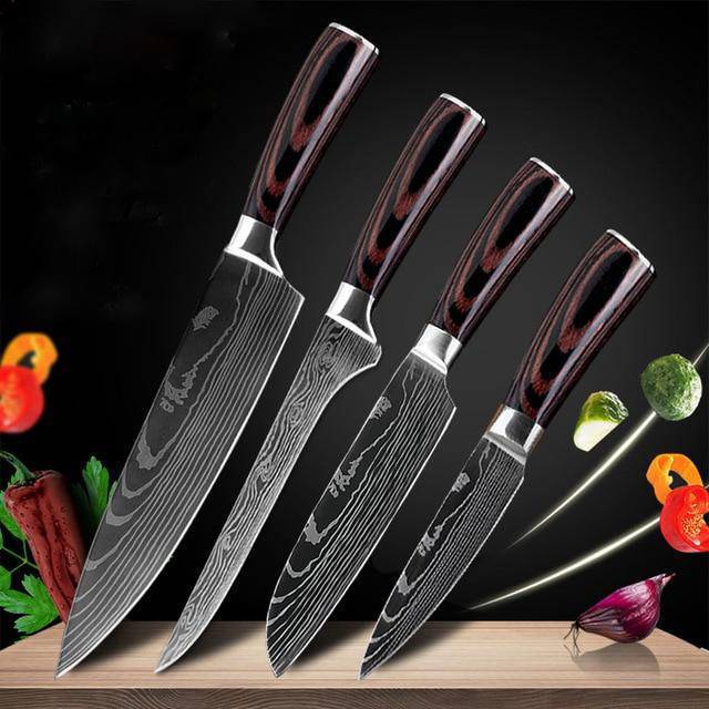 Professional Japanese Chef's Knife Sets — Premium 7Cr17 Stainless Steel Sets