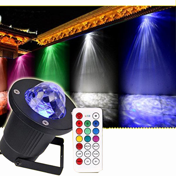 12W Remote Control Water Wave Effect Outdoor Projector