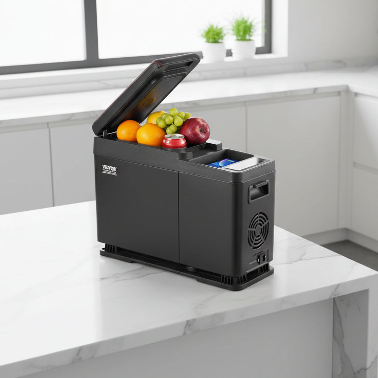 Portable Car Refrigerator Freezer Compressor 8 L Single Zone For Car Home