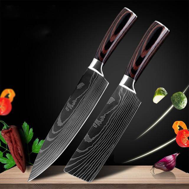 Professional Japanese Chef's Knife Sets — Premium 7Cr17 Stainless Steel Sets