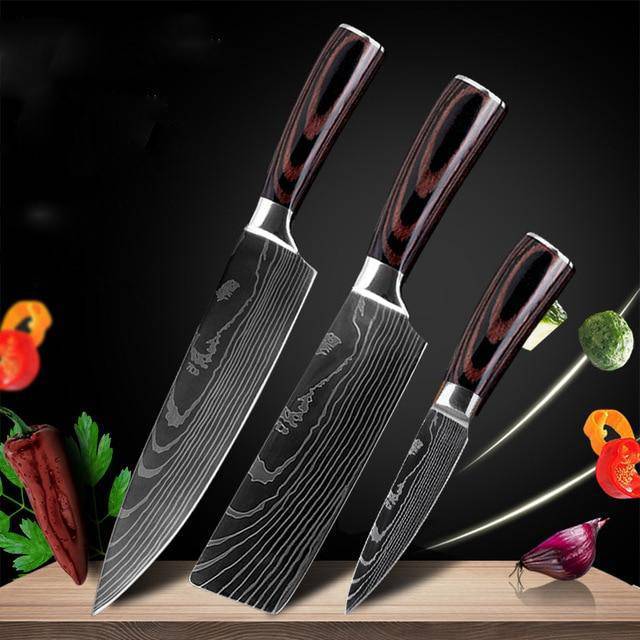 Professional Japanese Chef's Knife Sets — Premium 7Cr17 Stainless Steel Sets