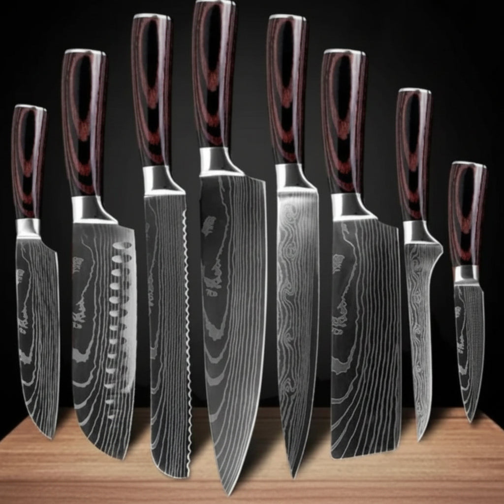 Professional Japanese Chef's Knife Sets — Premium 7Cr17 Stainless Steel Sets