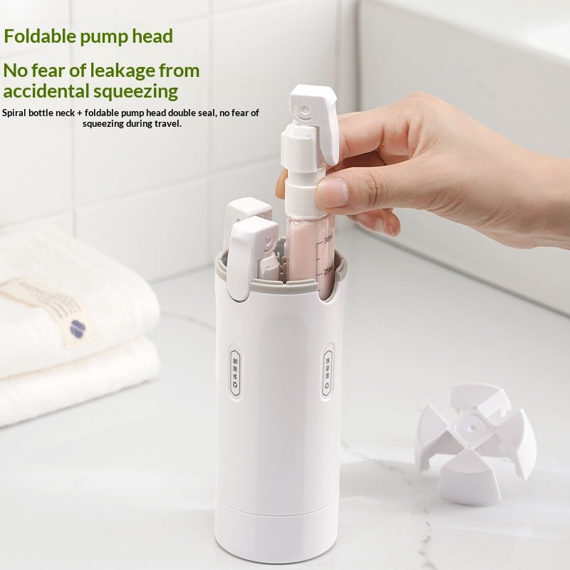 4 In 1 Travel Dispenser Portable Travel Bottles Leak Proof Leakproof Travel Container For Perfume Shampoo Conditioner Lotion