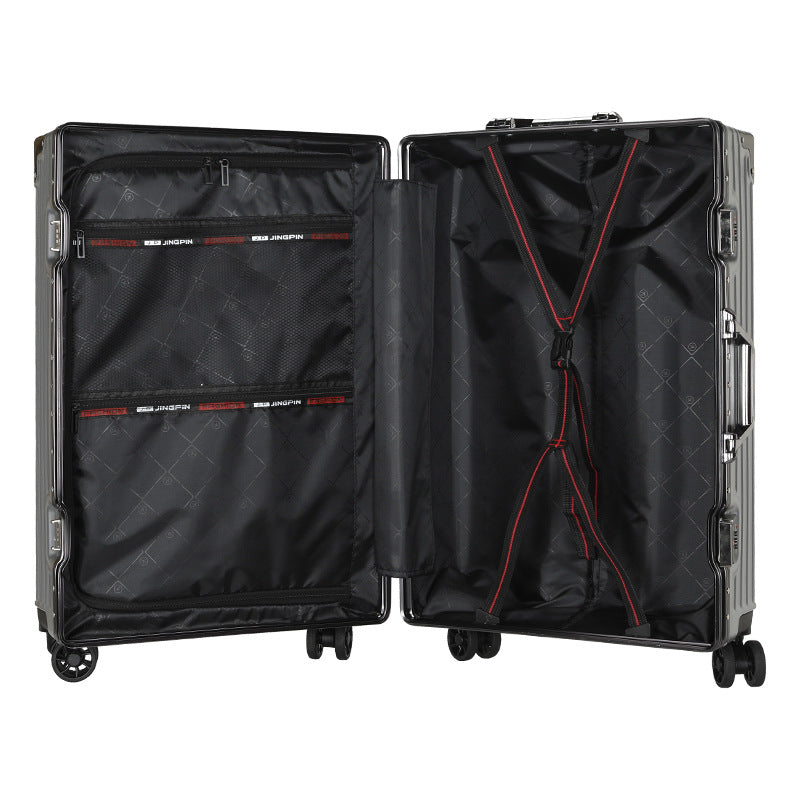 Zipper Free 20 inch universal wheel trolley hard case unisex suitcase aluminum frame men and women students durable luggage