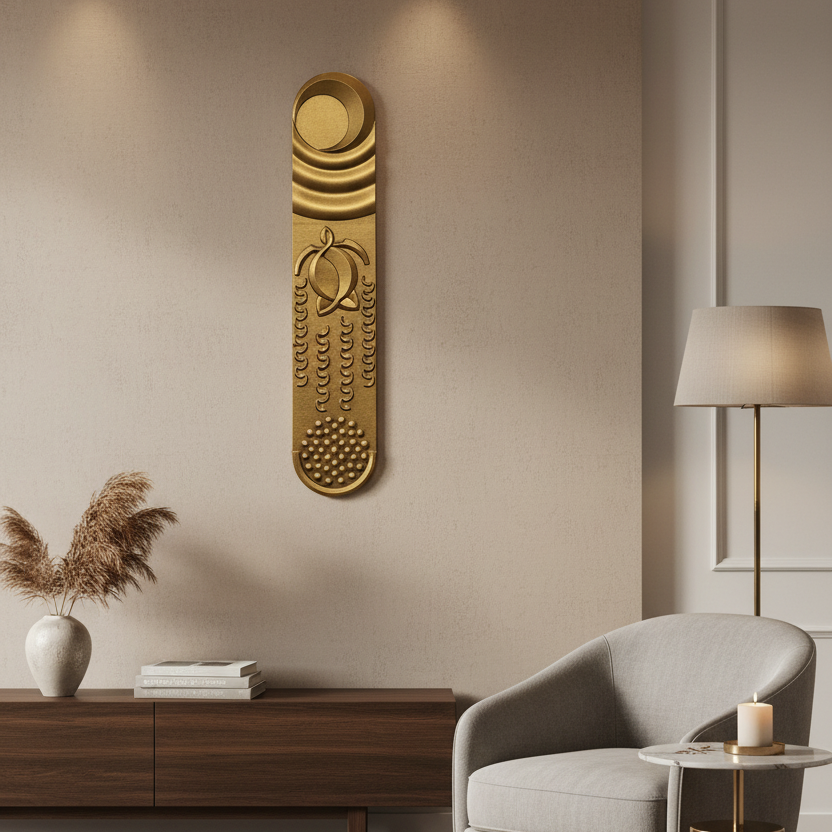 Handcrafted turtle wall art
