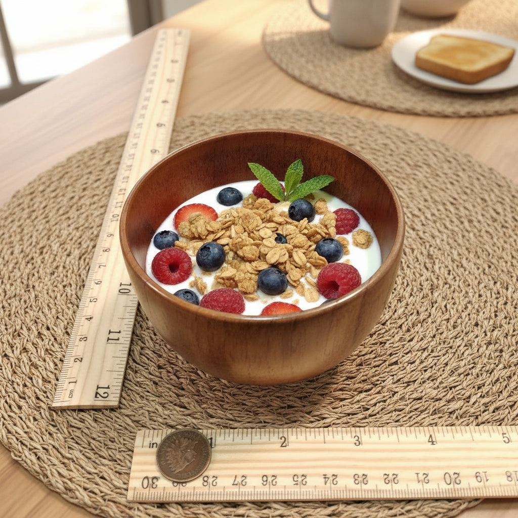 Varnished Wood Bowl