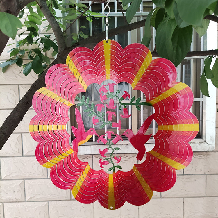 Rotating Wind Chime 12 Inch Color Wind Rotation
