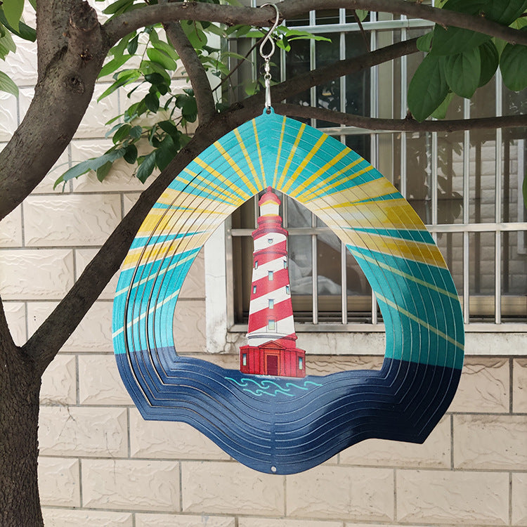 Rotating Wind Chime 12 Inch Color Wind Rotation