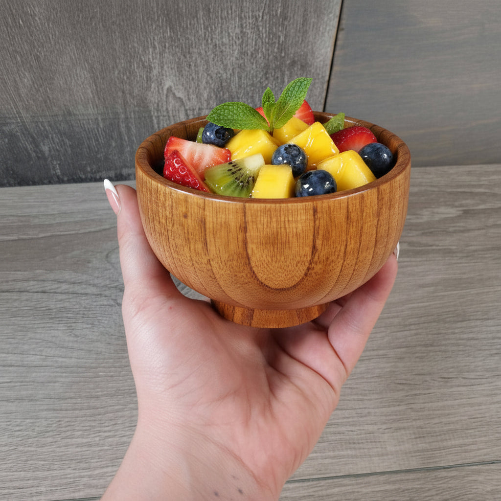 Varnished Wood Bowl