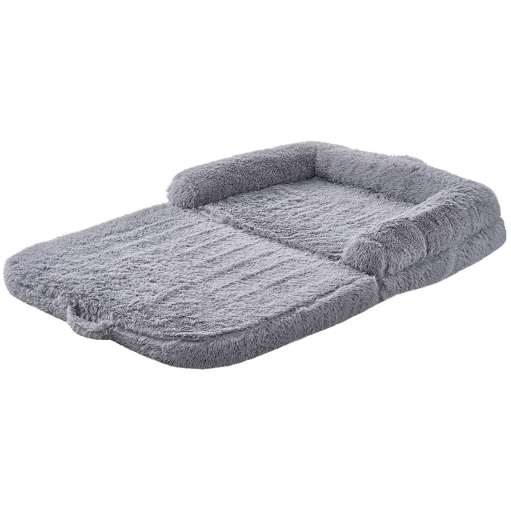VEVOR Human Dog Bed 72in x 48in x 10in Large Human Size Dog Bed Washable PV Velvet