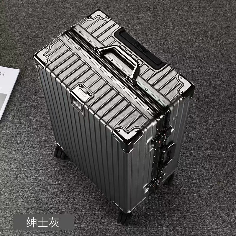 Zipper Free 20 inch universal wheel trolley hard case unisex suitcase aluminum frame men and women students durable luggage
