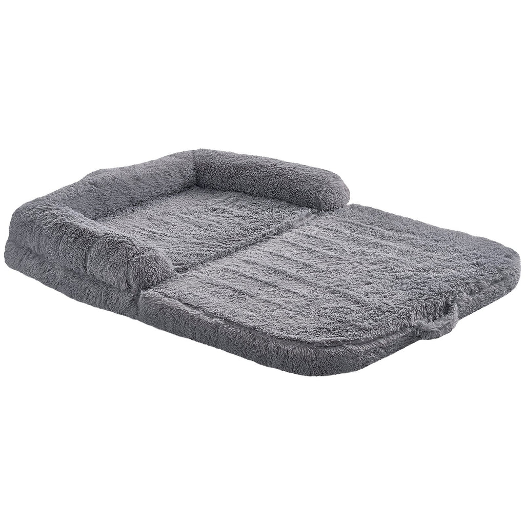 VEVOR Human Dog Bed 72in x 48in x 10in Large Human Size Dog Bed Washable PV Velvet
