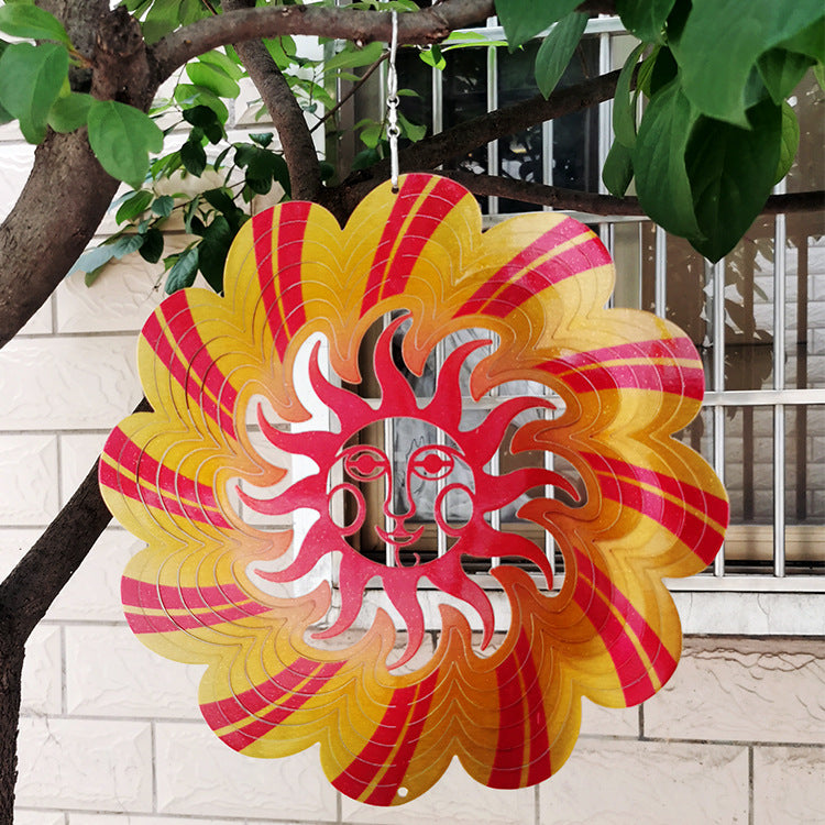 Rotating Wind Chime 12 Inch Color Wind Rotation