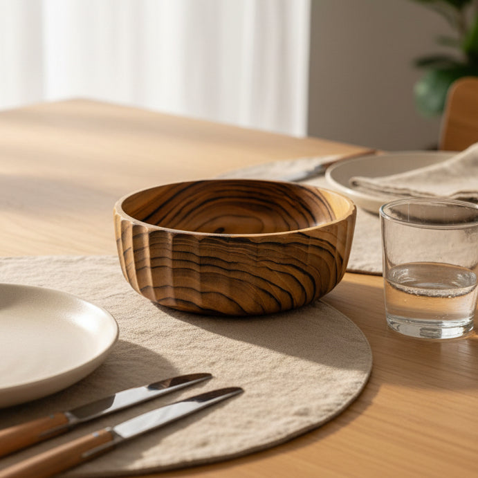 Wood Nesting Bowl Set, Organic Salad Bowls, Handcrafted Wood Bowl, Wood Bowl Set