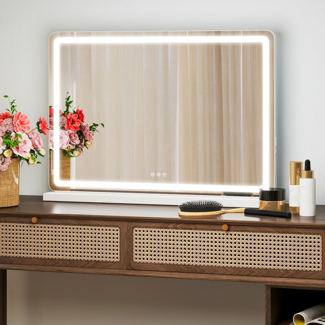 Makeup Mirror W/ Dimmable 3 Color Modes Touch Screen Control Vanity