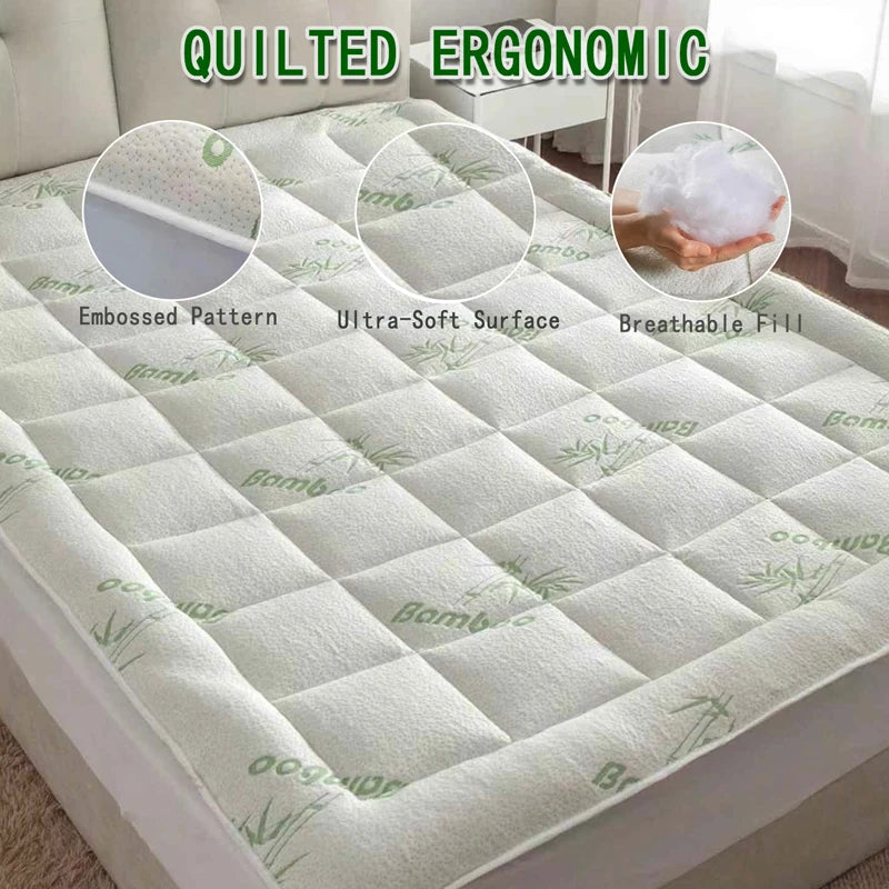 Queen Size Bamboo Viscose Mattress Topper