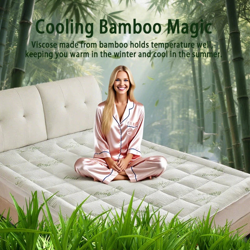 Queen Size Bamboo Viscose Mattress Topper