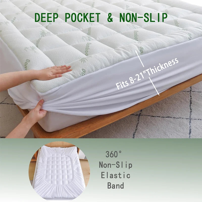 Queen Size Bamboo Viscose Mattress Topper