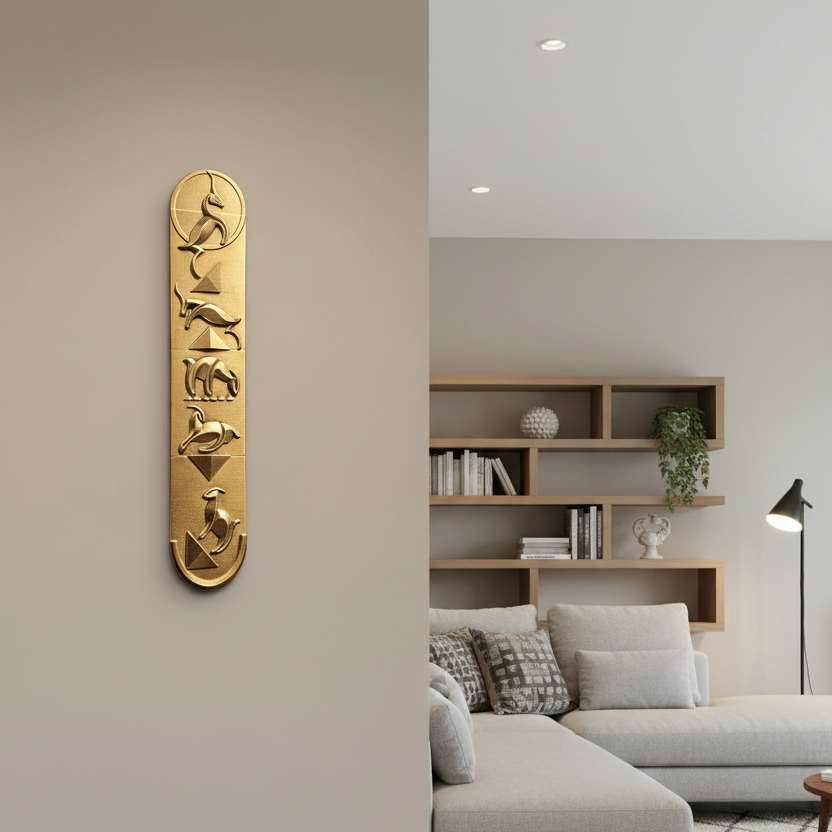 Egyptian Symbols Goat Wall Art