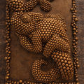 Handcrafted chameleon wall art