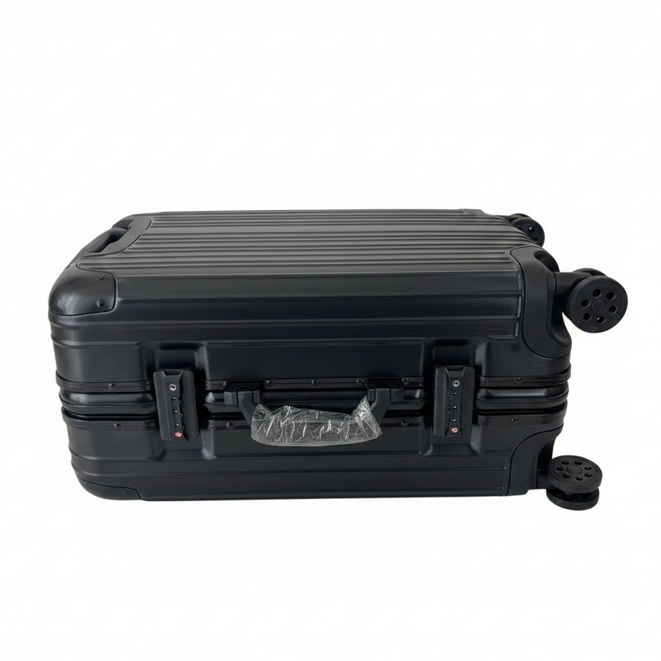 Luggage Suitcase with Thickened Aluminum Frame, Aluminum Alloy Trolley Case, 22inch Women's Wear-Resistant, Drop-Resistant Boarding Code Lock