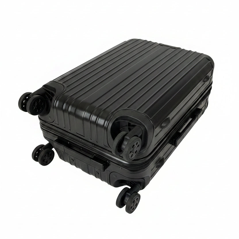 Luggage Suitcase with Thickened Aluminum Frame, Aluminum Alloy Trolley Case, 22inch Women's Wear-Resistant, Drop-Resistant Boarding Code Lock