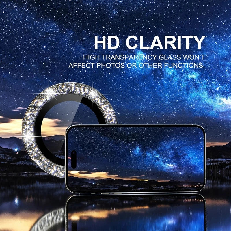 Camera Lens Protector For iPhone 11 12 13 Pro Max Mini 14 15 Pro Max Diamond