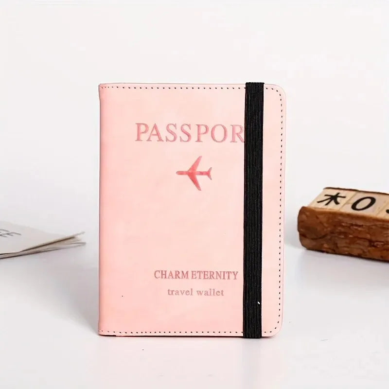 Passport Cover Wallet Holder PU Leather