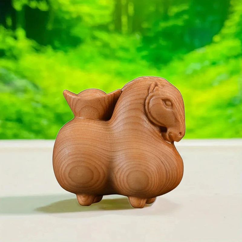 Handcrafted Wooden Horse Ornament