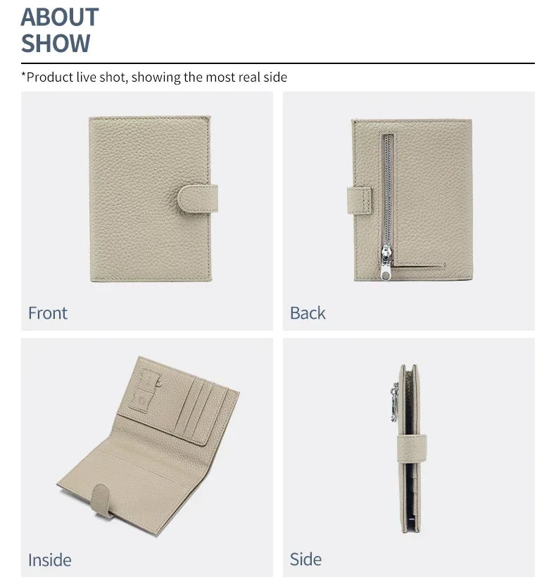 Men Women RFID ANTI Blocking Travel Passport Covers Holder Case with Hasp Passport Wallet Case Travel Accessories Bag