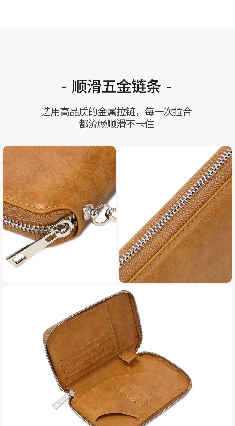 Minimalist and fashionable RFID passport holder multifunctional PU leather travel accessory passport holder wallet holder unisex