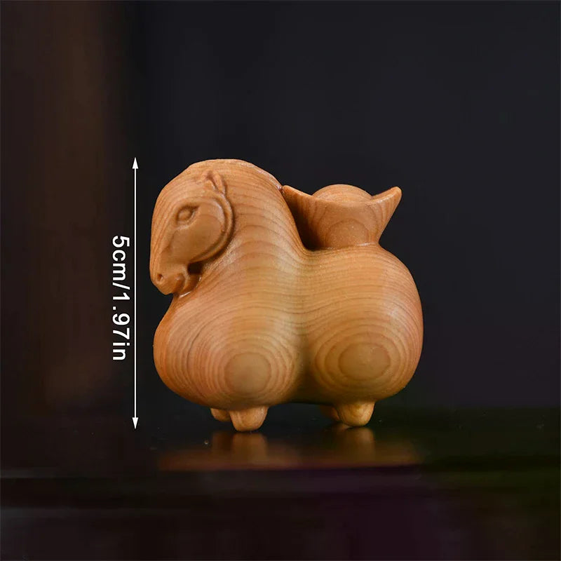 Handcrafted Wooden Horse Ornament