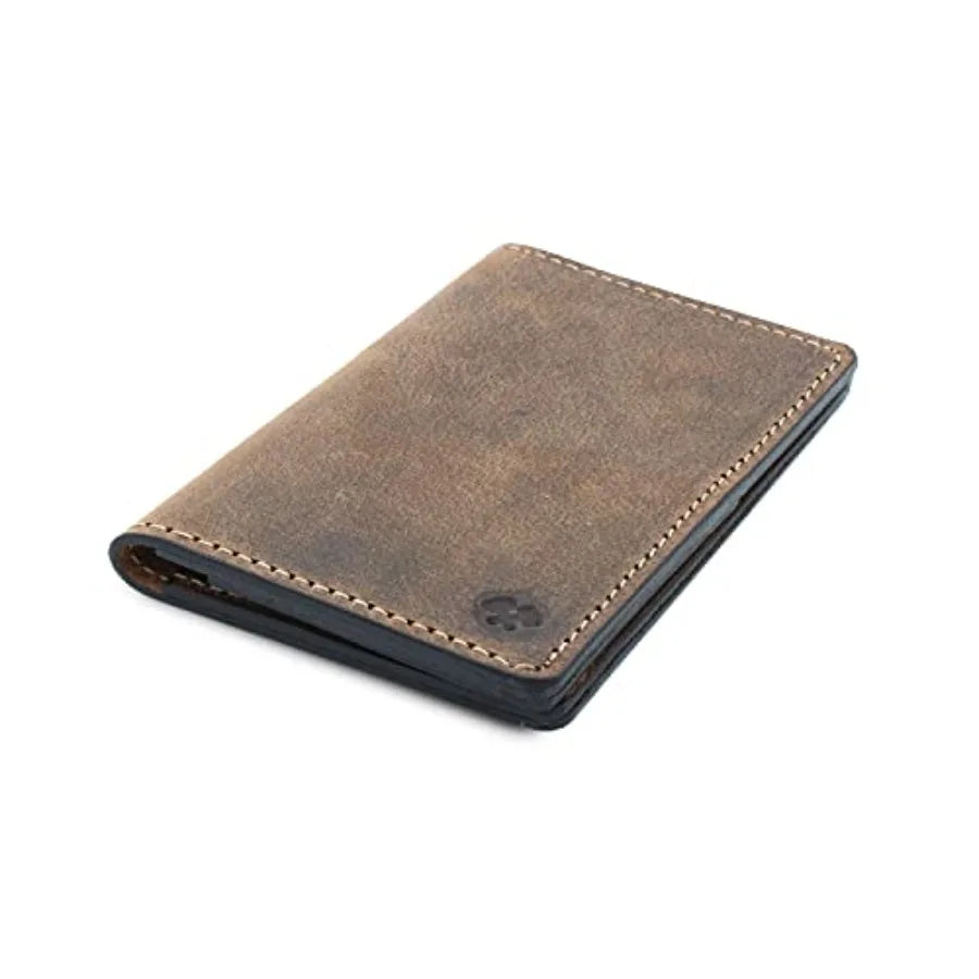 Leather Passport Holder for Men Made in USA 3.5" x 5.5" Field Notes Cover