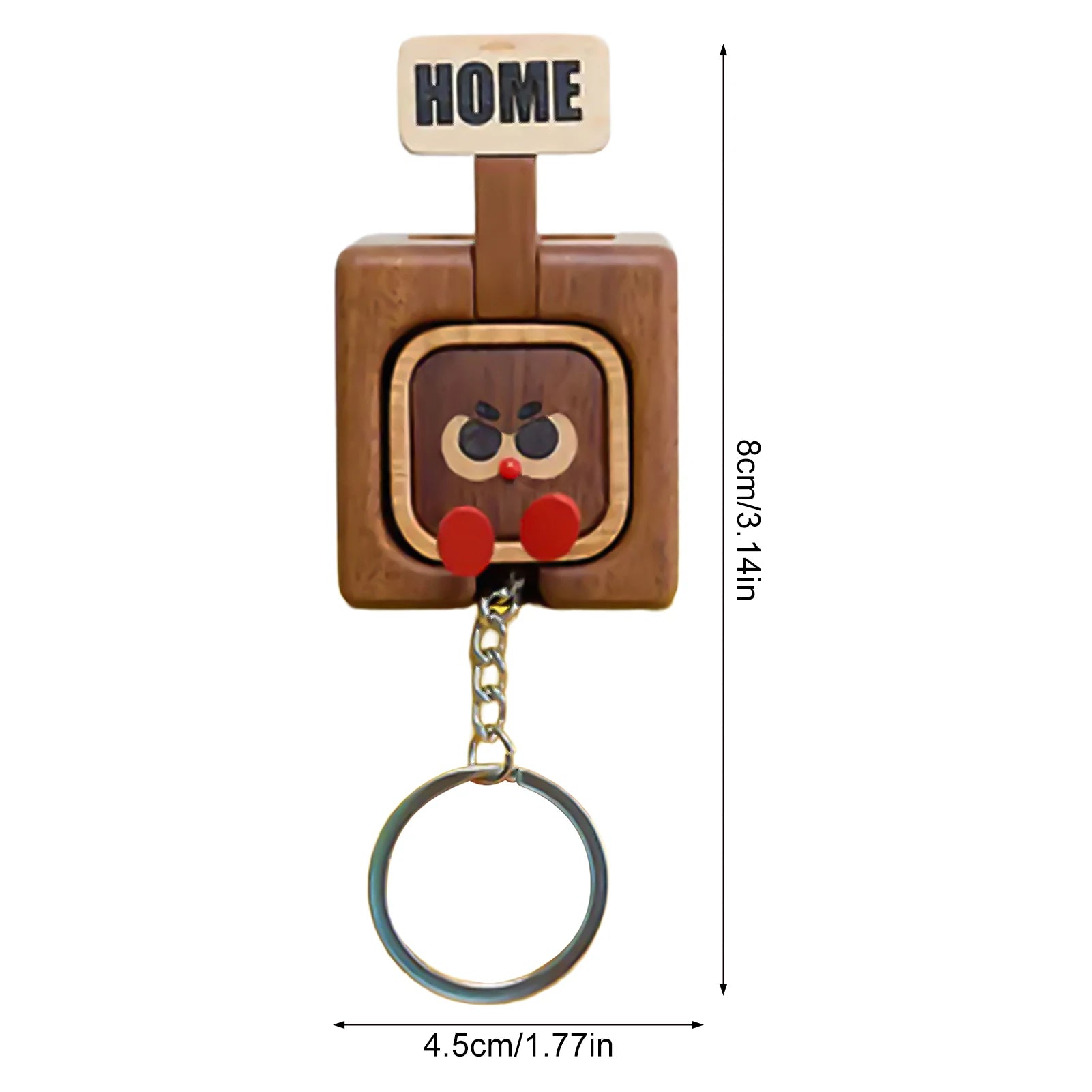 Magnetic Wooden Key Holder Wall Mount Key Organizer Hook with Wood and Magnet for Home Entryway