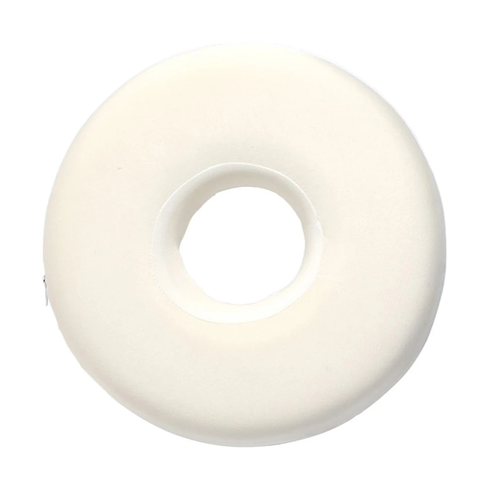 White plastic ring on a white background