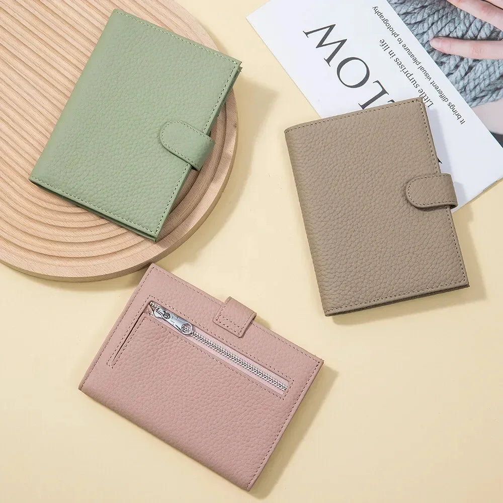 Men Women RFID ANTI Blocking Travel Passport Covers Holder Case with Hasp Passport Wallet Case Travel Accessories Bag