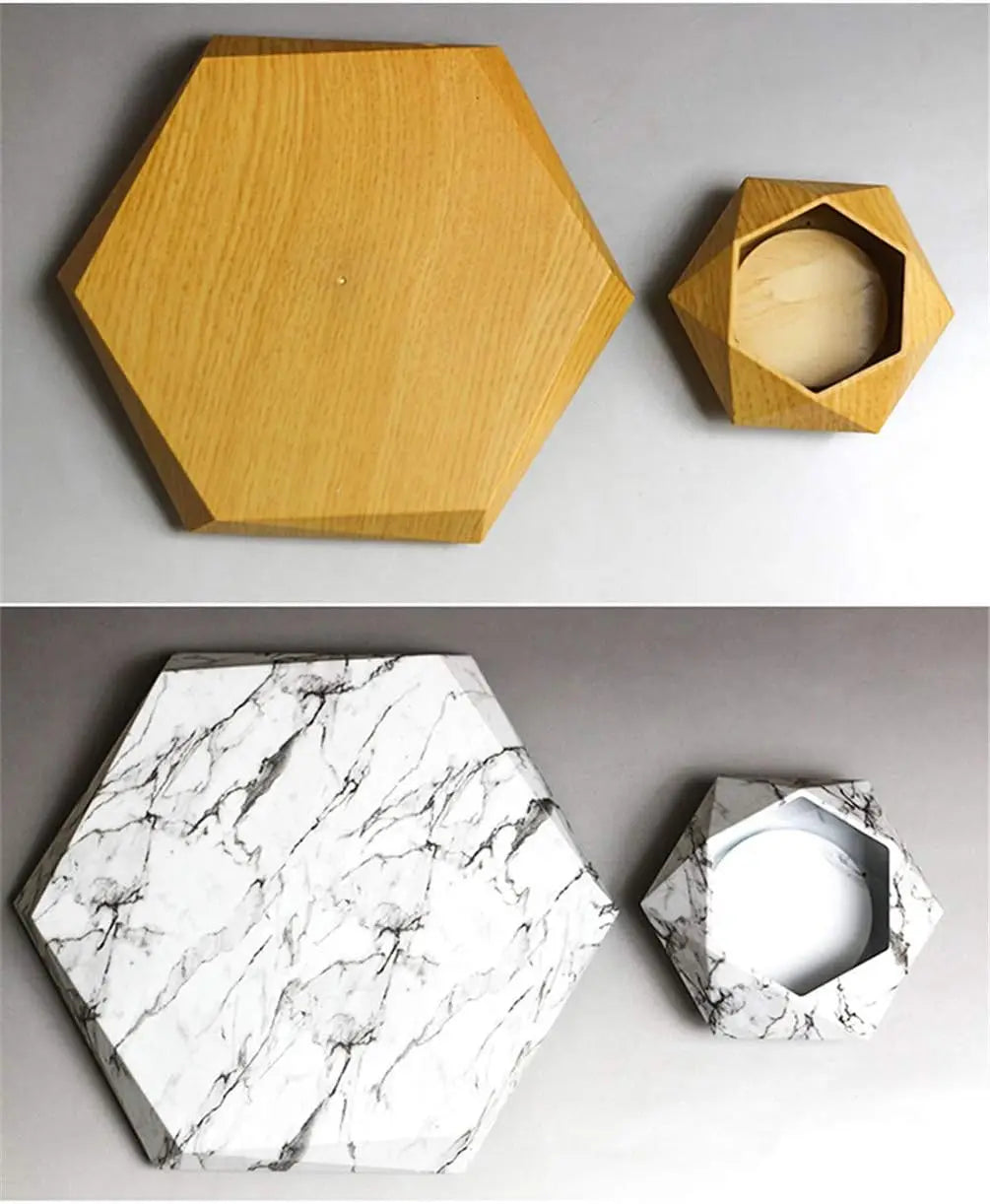 Hexagon Floating Air Bonsai Pot with Magnetic Levitation