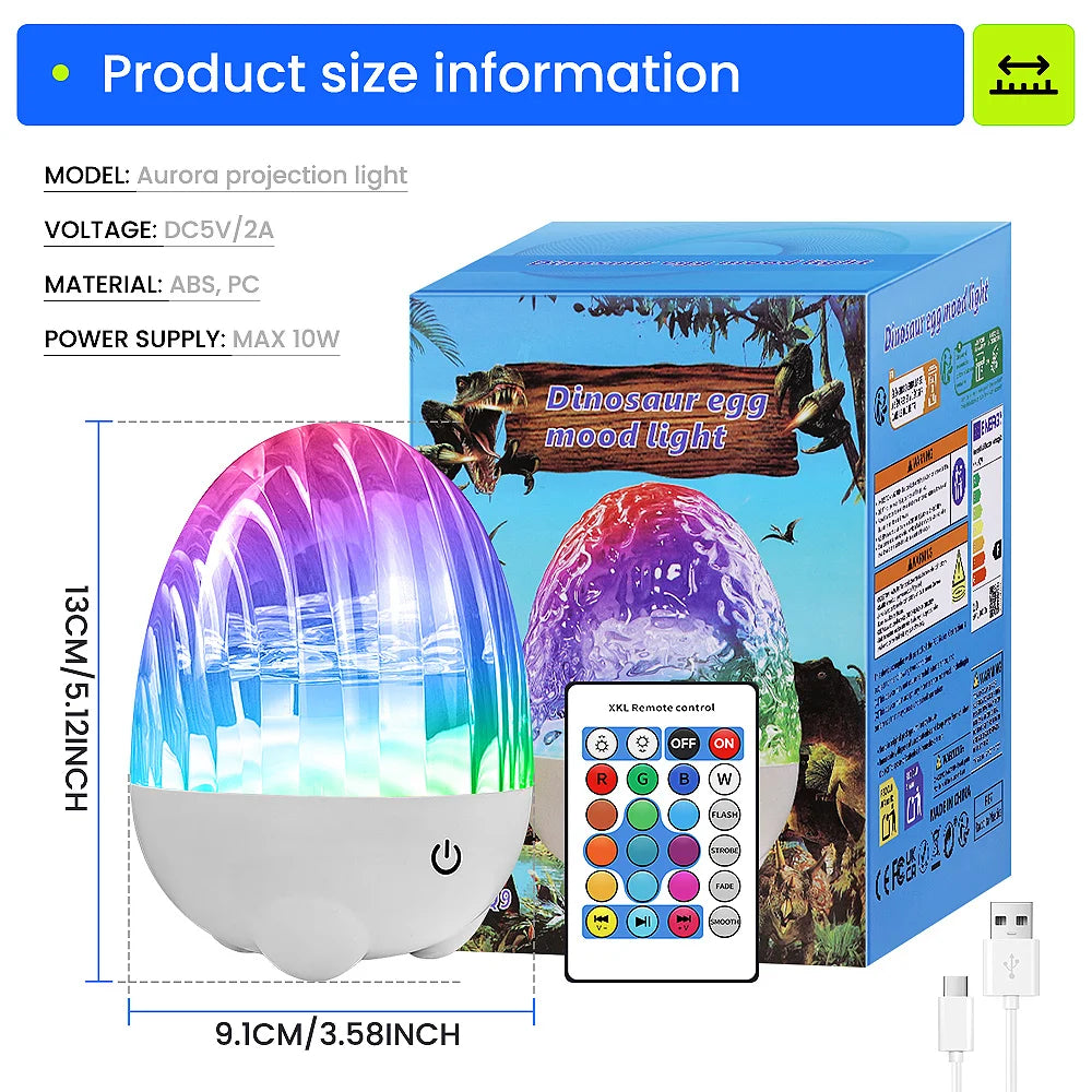 2-in-1 Music Player & Nebula Projector Desk Lamp