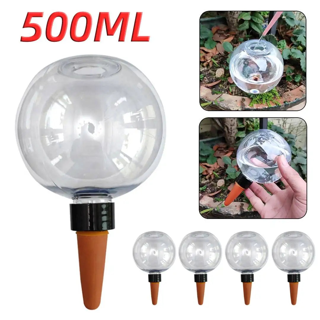 1-10PCS 500ML Self Watering Globes Drip Irrigation System Self Watering Planter Insert Plant Watering Globes for Daily Watering