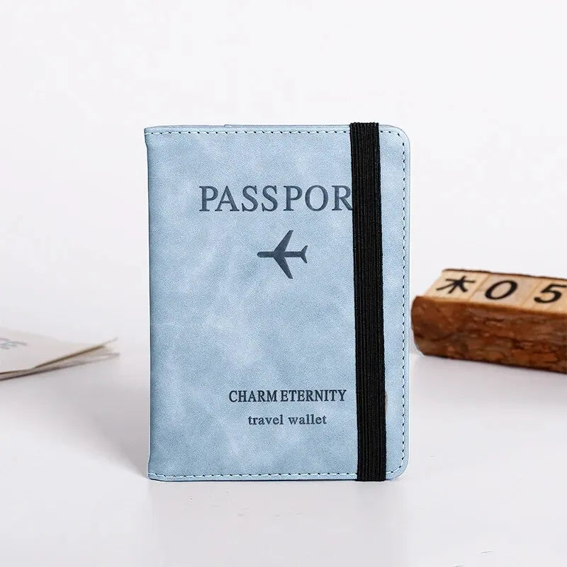 Passport Cover Wallet Holder PU Leather