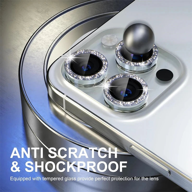 Camera Lens Protector For iPhone 11 12 13 Pro Max Mini 14 15 Pro Max Diamond