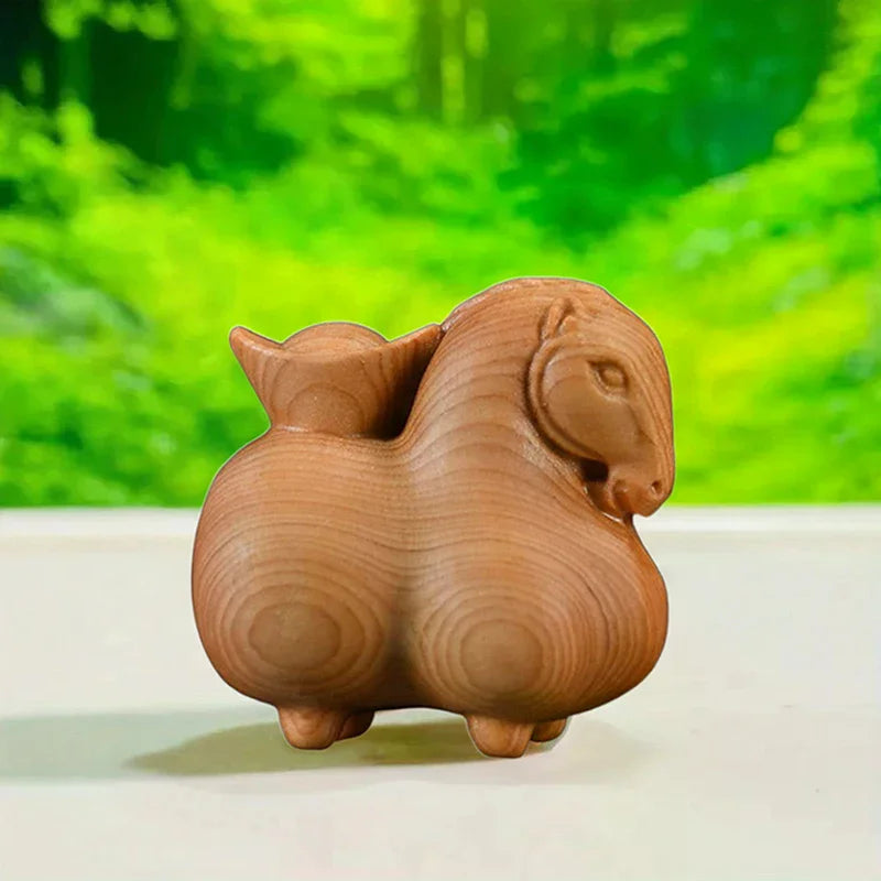 Handcrafted Wooden Horse Ornament