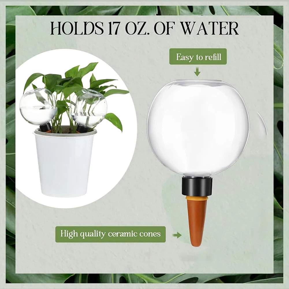 500ML Self Watering Globes Drip Irrigation System Automatic Plant Waterer Self Watering Planter Insert for Potted Plants
