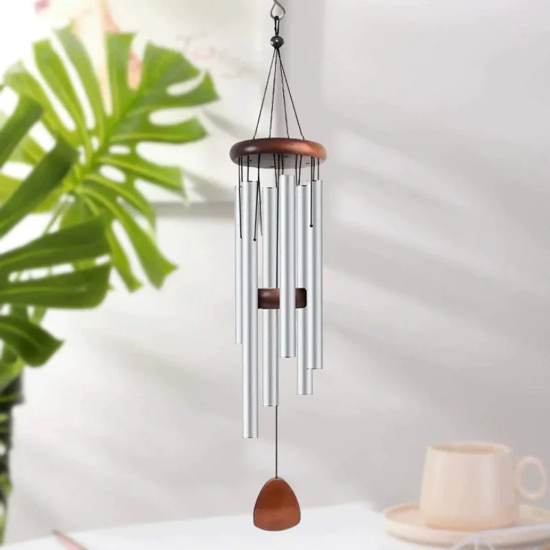 Retro aluminum tube wind chime metal home decoration pendant outdoor condolence bell