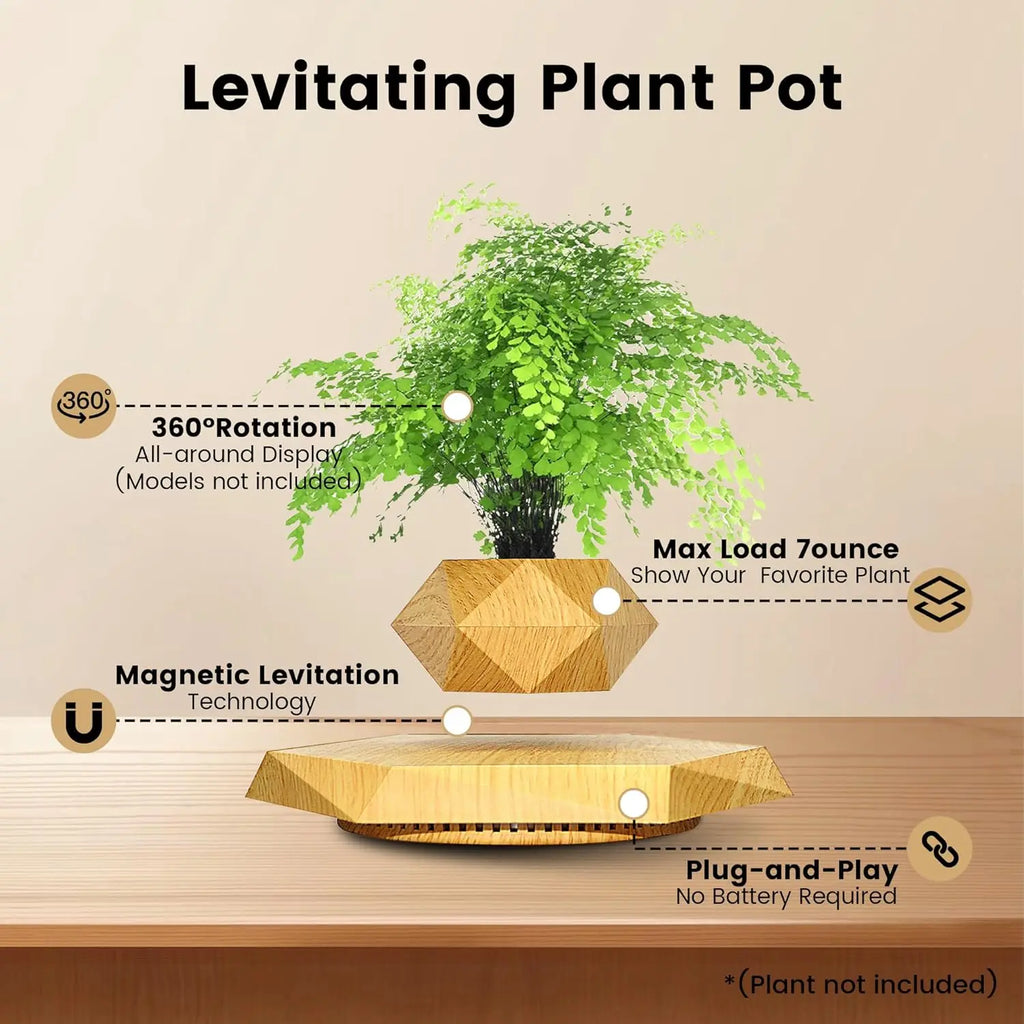 Magnetic Floating Plant Pot for Small Plants