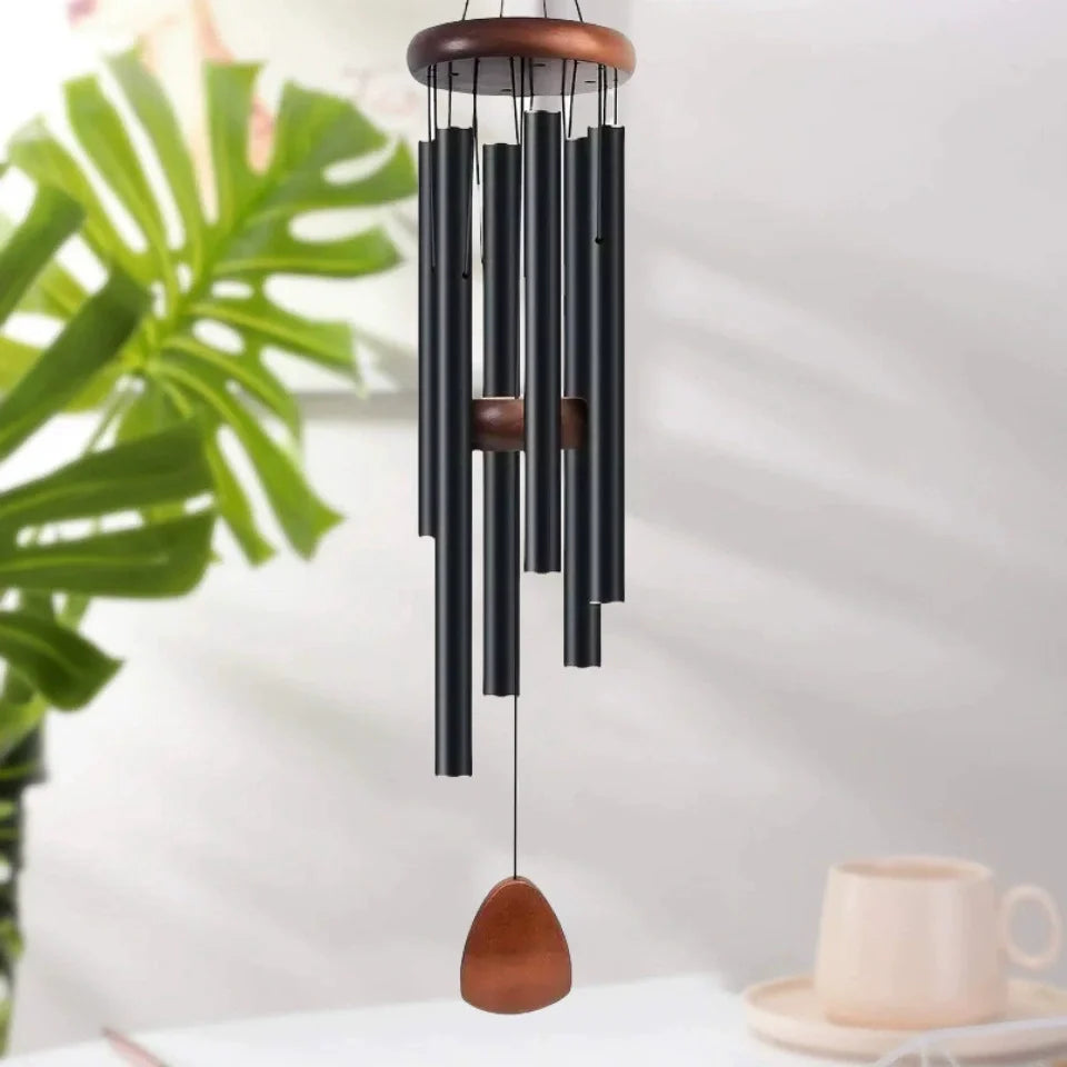 Retro aluminum tube wind chime metal home decoration pendant outdoor condolence bell - Affiliated Shops