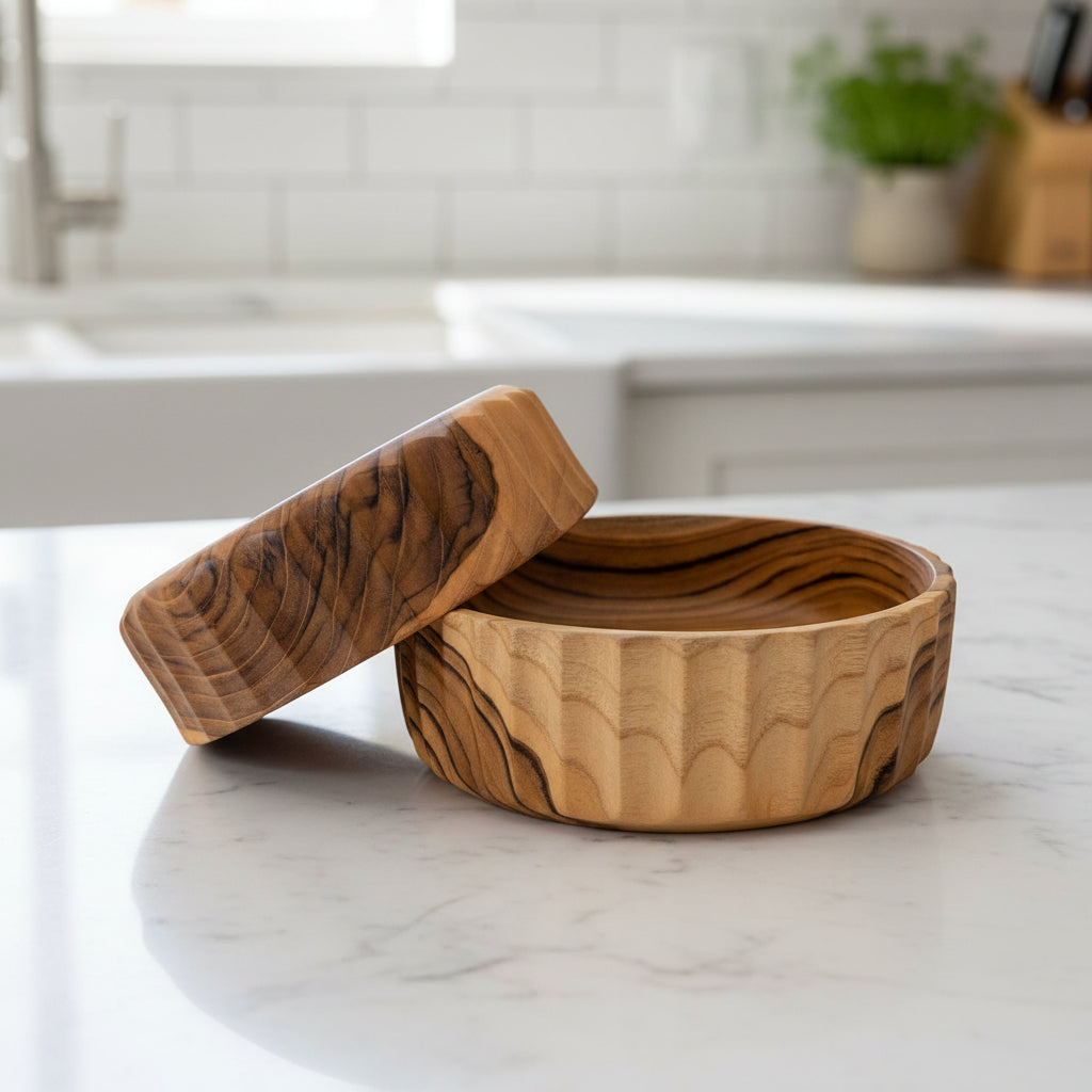 Wood Nesting Bowl Set, Organic Salad Bowls, Handcrafted Wood Bowl, Wood Bowl Set