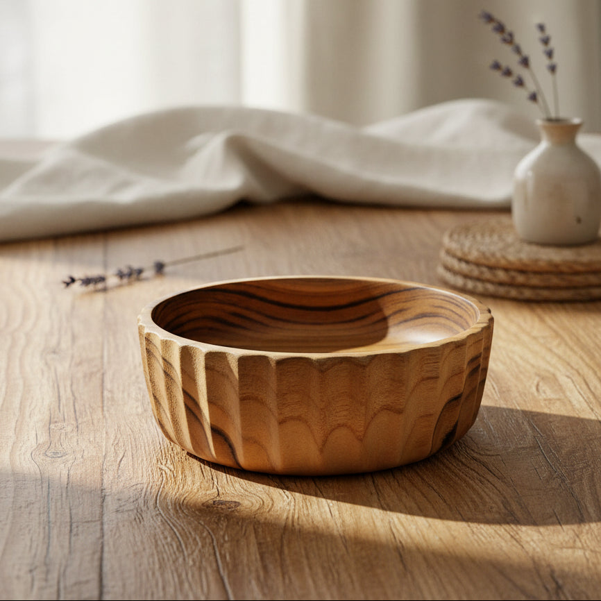 Wood Nesting Bowl Set, Organic Salad Bowls, Handcrafted Wood Bowl, Wood Bowl Set